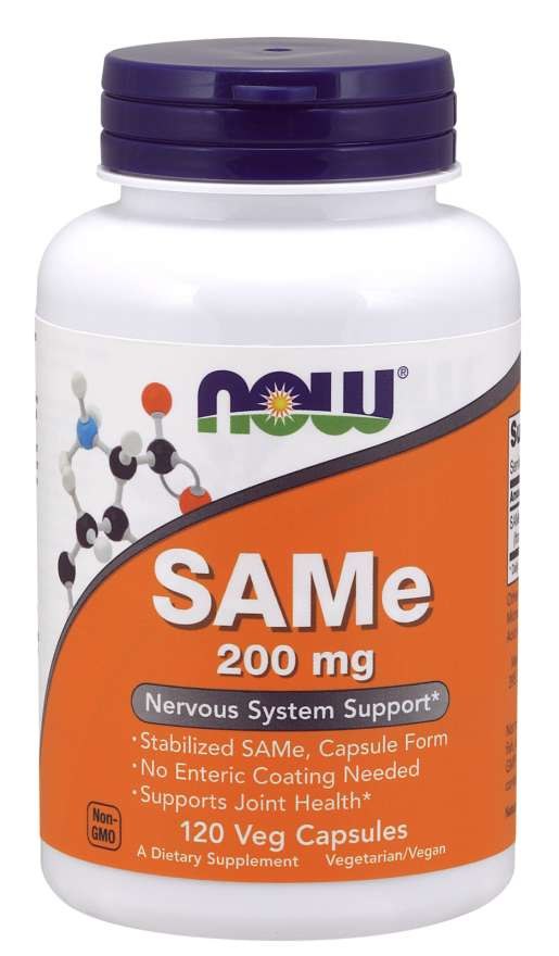 NOW FOODS SAMe - S-Adenozylo L-Metionina 200 mg (120 kaps.)