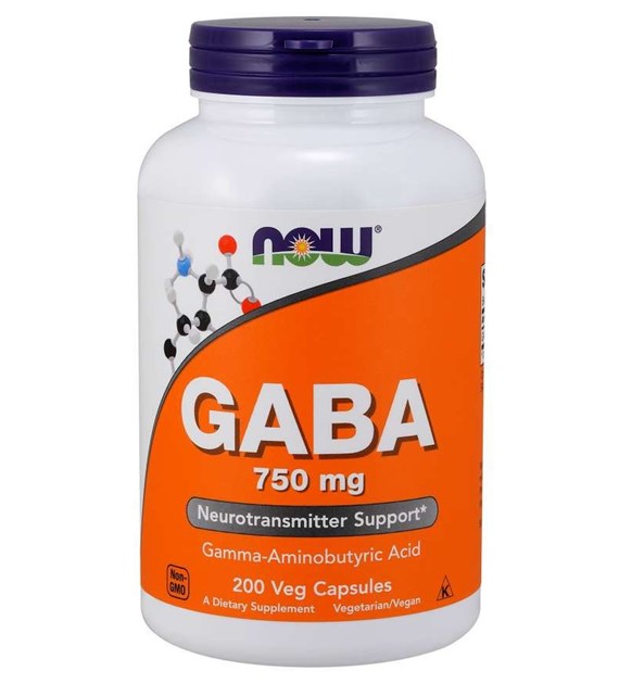 NOW FOODS GABA 750 mg (200 kaps.)