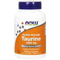 NOW FOODS Double Strength Taurine - Tauryna 1000 mg (100 kaps.)