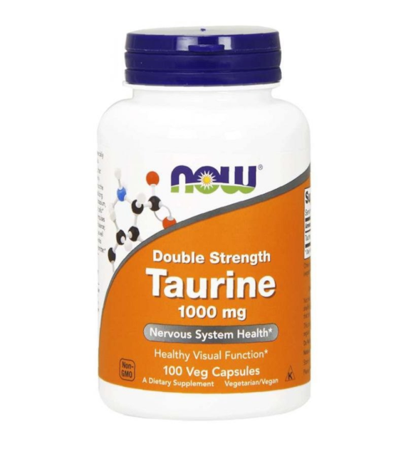 NOW FOODS Double Strength Taurine - Tauryna 1000 mg (100 kaps.)