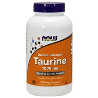 NOW FOODS Double Strength Taurine - Tauryna 1000 mg (250 kaps.)