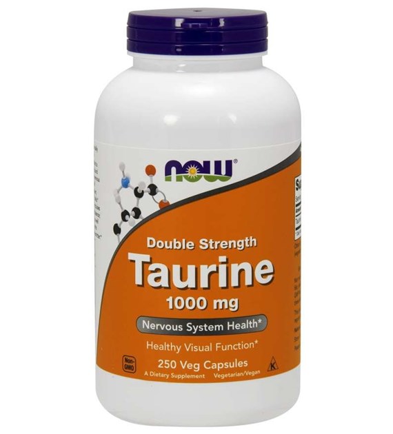 NOW FOODS Taurine, 1000 mg (250 vcaps)