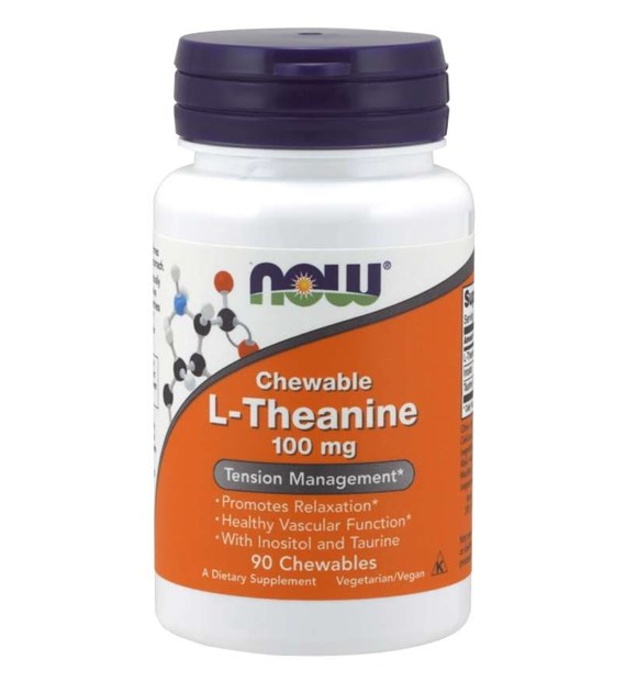 NOW FOODS L-Theanine, 100 mg Plus (90 loz)