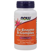 NOW FOODS Co-Enzyme B-Complex Kompleks Witamin z grupy B + Kwas alfa liponowy + Koenzym Q10 (60 kaps.)