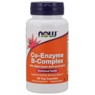 NOW FOODS Co-Enzyme B-Complex Kompleks Witamin z grupy B + Kwas alfa liponowy + Koenzym Q10 (60 kaps.)
