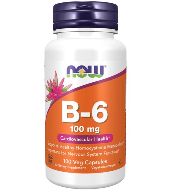 NOW FOODS B-6, 100 mg (100 vcaps)