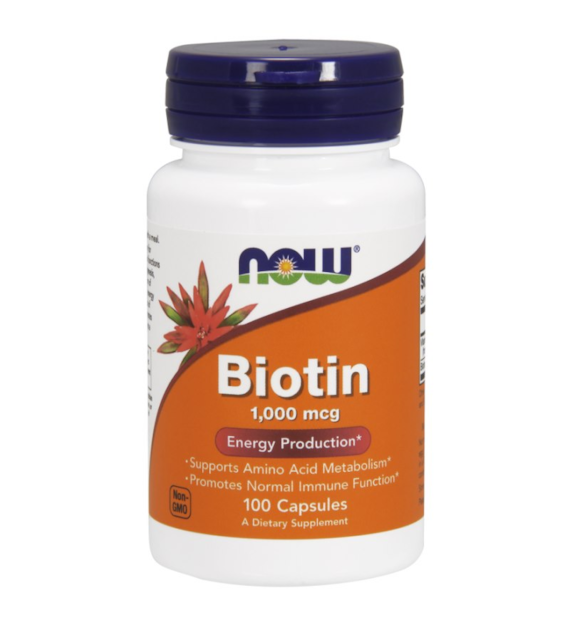 NOW FOODS Biotin, 1000 mcg (100 vcaps)