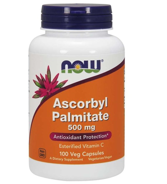 NOW FOODS Ascorbyl Palmitate, 500  mg  (100 vcaps)
