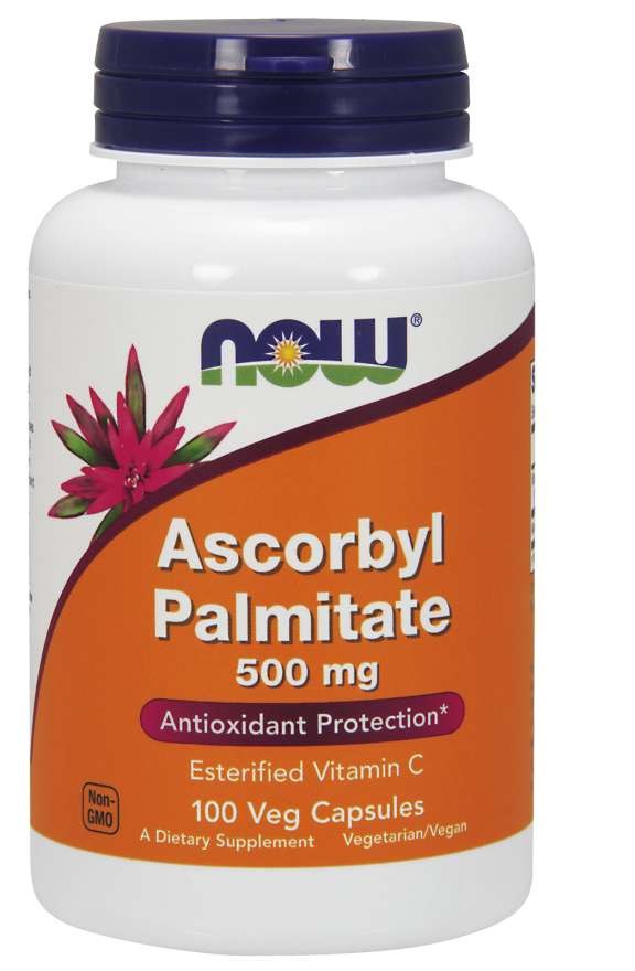 NOW FOODS Ascorbyl Palmitate, 500  mg  (100 vcaps)