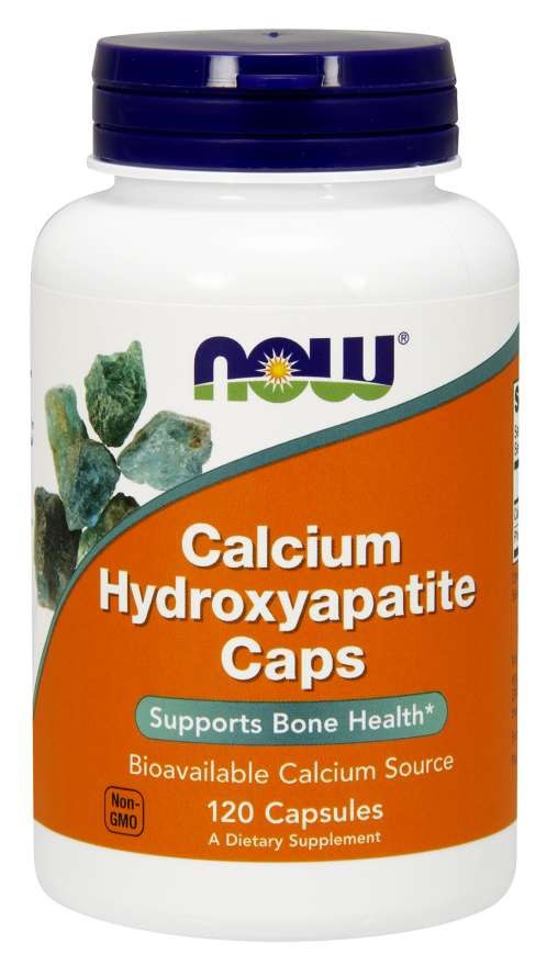 NOW FOODS Calcium Hydroxyapatite Caps - Hydroksyapatyt Wapnia (120 kaps.)