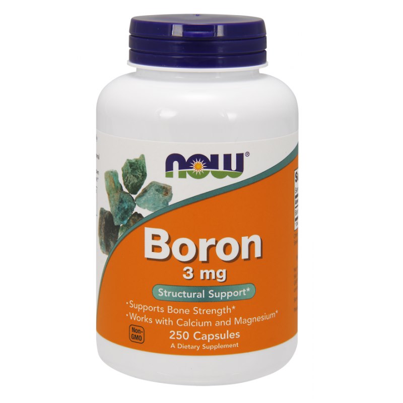 NOW FOODS Boron - Bor 3 mg (250 kaps.)