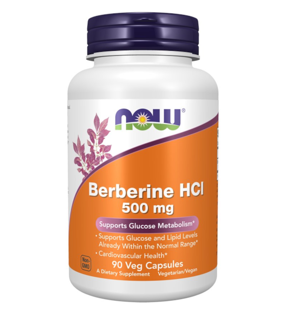 NOW FOODS Berberine HCl 500 mg (90 vcaps)