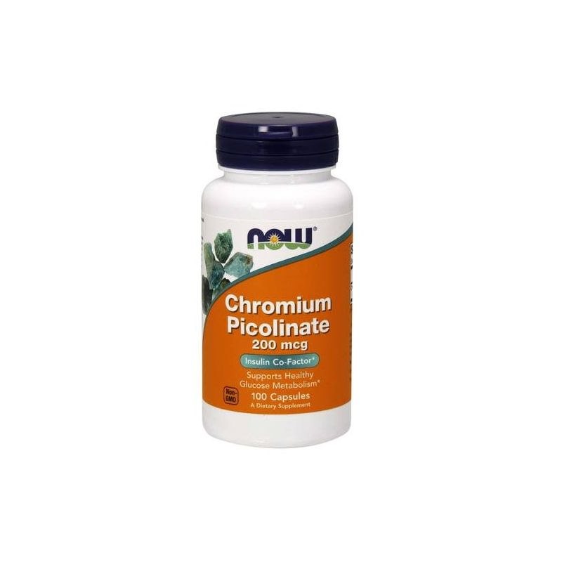 NOW FOODS Chromium Picolinate - Pikolinian Chromu (100 kaps.)