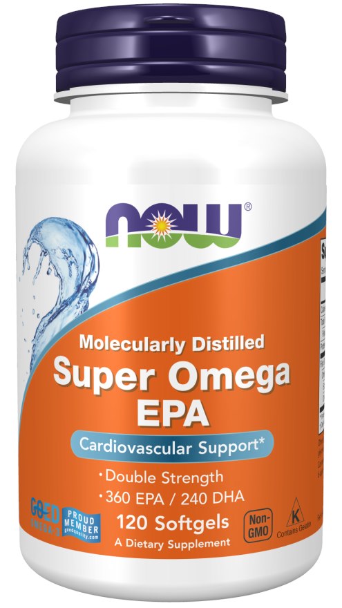 NOW FOODS Super Omega EPA 360 mg DHA 240 mg (120 kaps.)