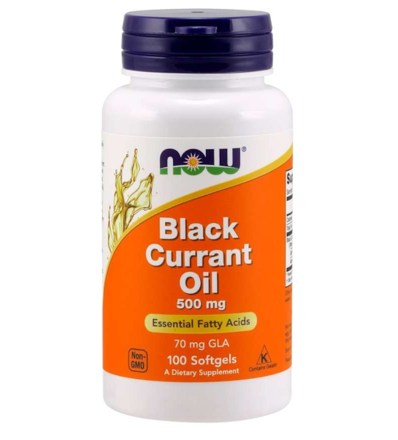 NOW FOODS Black Currant Oil, 500 mg (100 sgels)