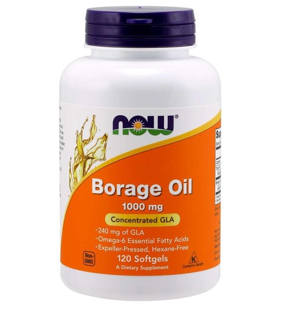 NOW FOODS Borage Oil, 1000 mg (120 sgels)