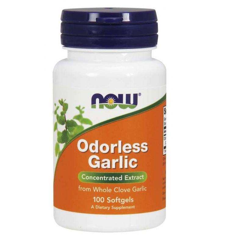 NOW FOODS Odorless Garlic - Czosnek Bezzapachowy (100 kaps.)