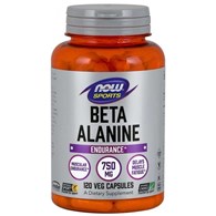 NOW FOODS Beta Alanine, 750 mg (120 vcaps)