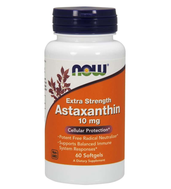 NOW FOODS Astaxanthin, 10 mg (60 sgels)