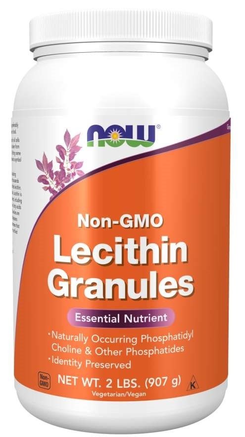 NOW FOODS Lecithin Granules Non-GMO - Lecytyna sojowa (907 g)