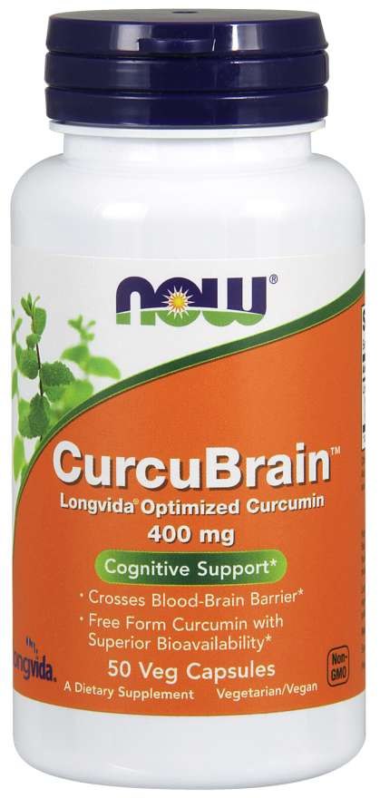 NOW FOODS CurcuBrain 400 mg (50 kaps.)