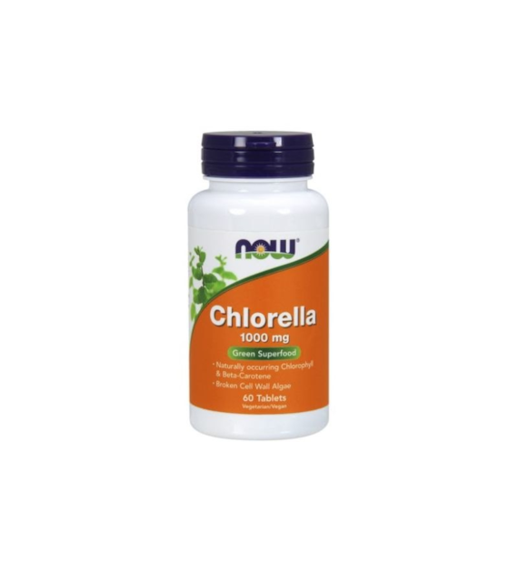 NOW FOODS Chlorella, 1000 mg (60 tabs)
