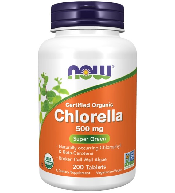 NOW FOODS EKO Chlorella 500 mg (200 tabl.)