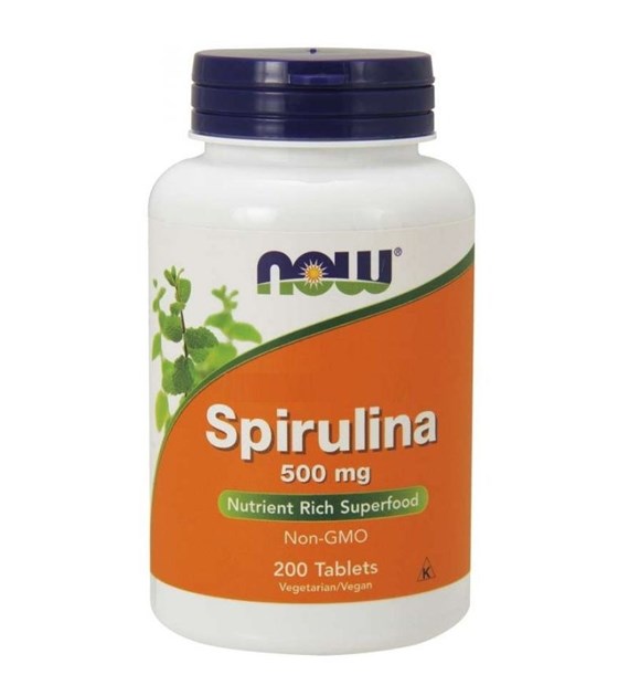 NOW FOODS EKO Spirulina 500 mg (200 tabl.)