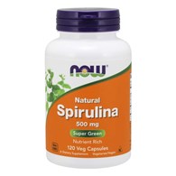 NOW FOODS Spirulina 500 mg (120 kaps.)