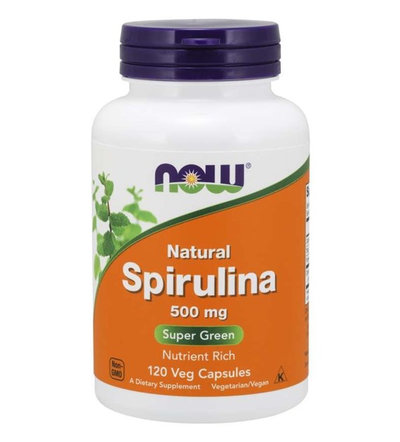 NOW FOODS Spirulina 500 mg (120 kaps.)