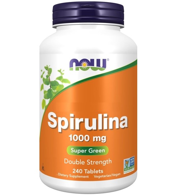 NOW FOODS EKO Spirulina 1000 mg (240 tabl.)