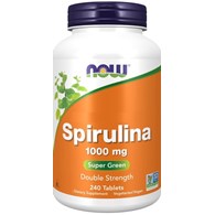 NOW FOODS Spirulina 1000 mg (240 tabl.)
