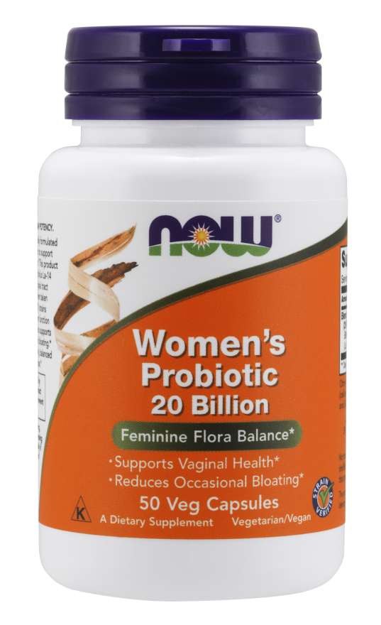 NOW FOODS Women's Probiotic - Probiotyk dla Kobiet 20 miliardów CFU (50 kaps.)