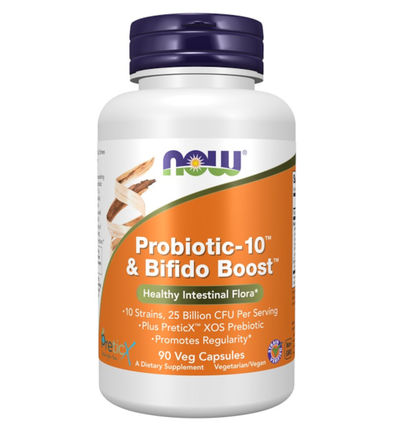 NOW FOODS Probiotic-10 i Bifido Boost - 25 Bilion (90 kaps.)