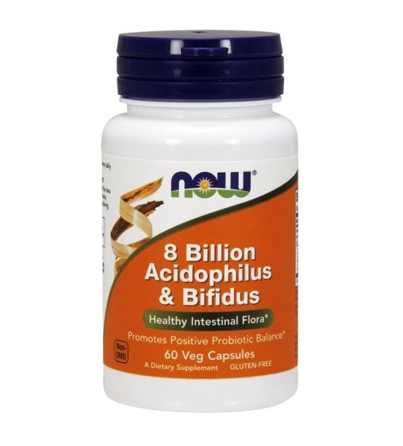 NOW FOODS 8 Billion Acidophilus & Bifidus (60 vcaps)
