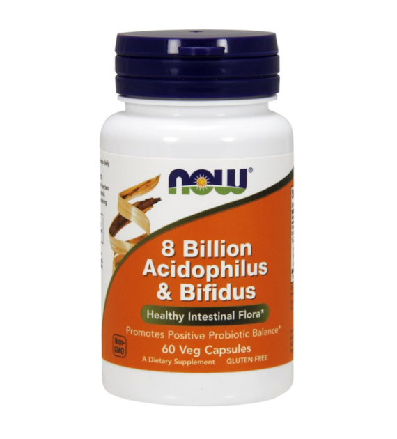 NOW FOODS 8 Billion Acidophilus & Bifidus (60 vcaps)