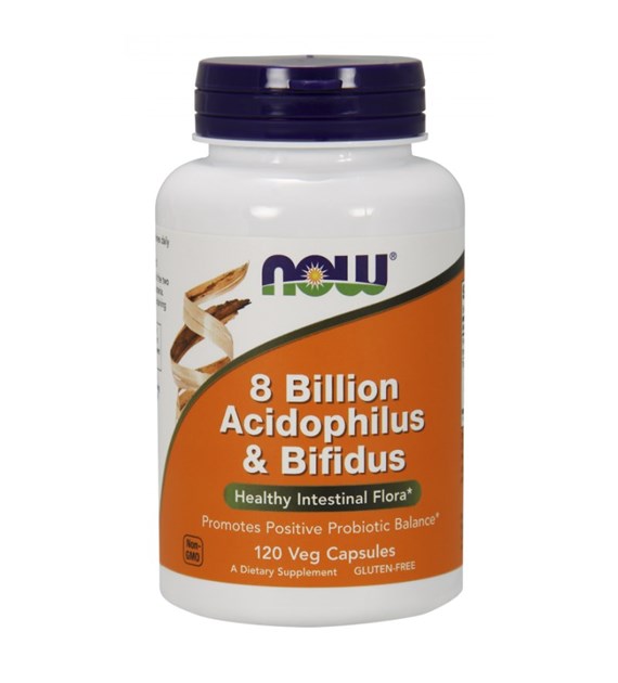 NOW FOODS 8 Billion Acidophilus & Bifidus (120 vcaps)