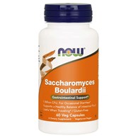 NOW FOODS Probiotyk Saccharomyces Boulardii (60 kaps.)