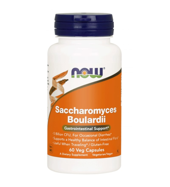 NOW FOODS Probiotyk Saccharomyces Boulardii (60 kaps.)