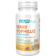 NOW FOODS BerryDophilus Kids - Probiotyk dla dzieci (60 tabl.)