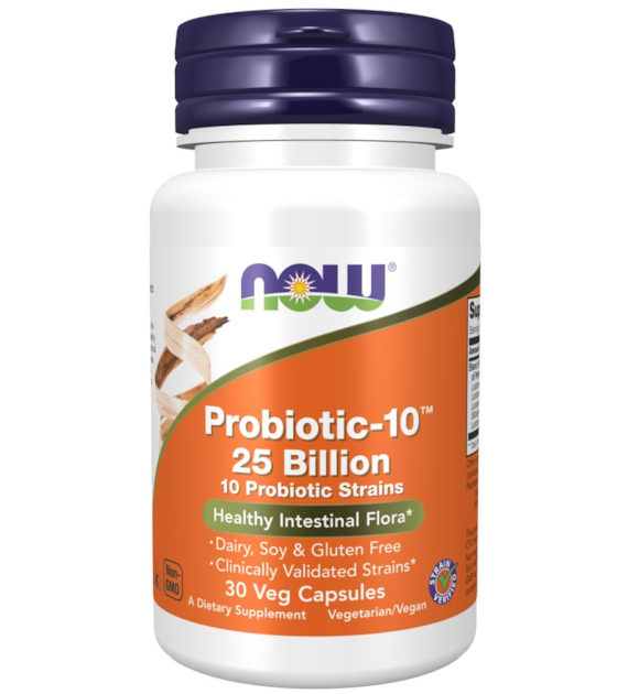 NOW FOODS Probiotic-10 - 25 Bilion (30 kaps.)