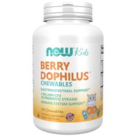 NOW FOODS BerryDophilus Kids - Probiotyk dla dzieci (120 tabl.)