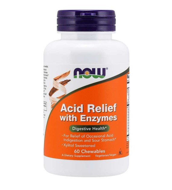 NOW FOODS Acid Relief Chew Enzymes (60 loz)