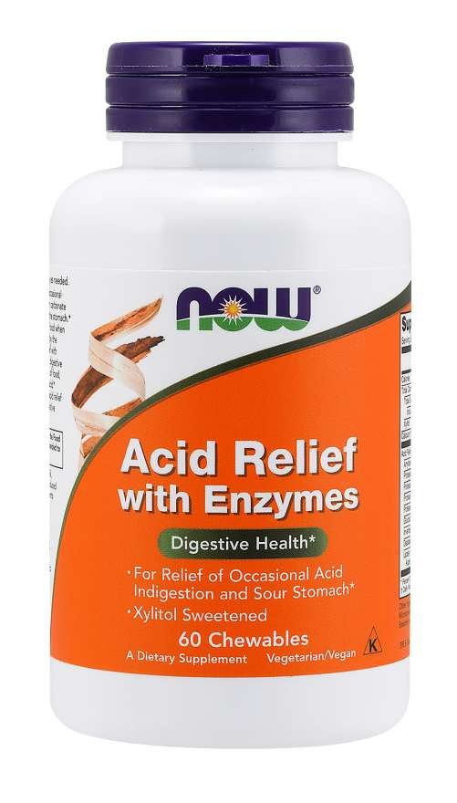 NOW FOODS Acid Relief with Enzymes (60 tabl.)
