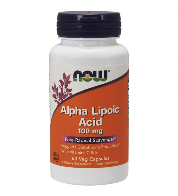 NOW FOODS Alpha Lipoic Acid, 100 mg (60 vcaps)