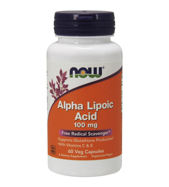 NOW FOODS Alpha Lipoic Acid, 100 mg (60 vcaps)