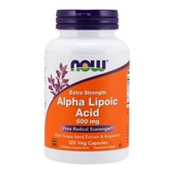 NOW FOODS Alpha Lipoic Acid, 600 mg (120 vcaps)