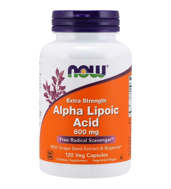 NOW FOODS Alpha Lipoic Acid, 600 mg (120 vcaps)