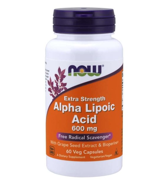 NOW FOODS Alpha Lipoic Acid, 600 mg (60 vcaps)