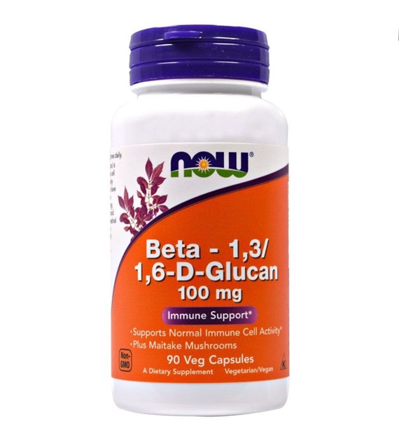NOW FOODS Beta-1,3/1,6-D-Glucan, 100 mg (90 vcaps)